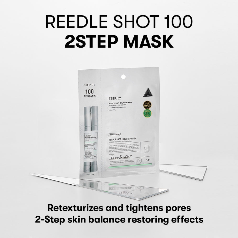 VT Cosmetics Reedle Shot 100 2-Step Mask (1ea)