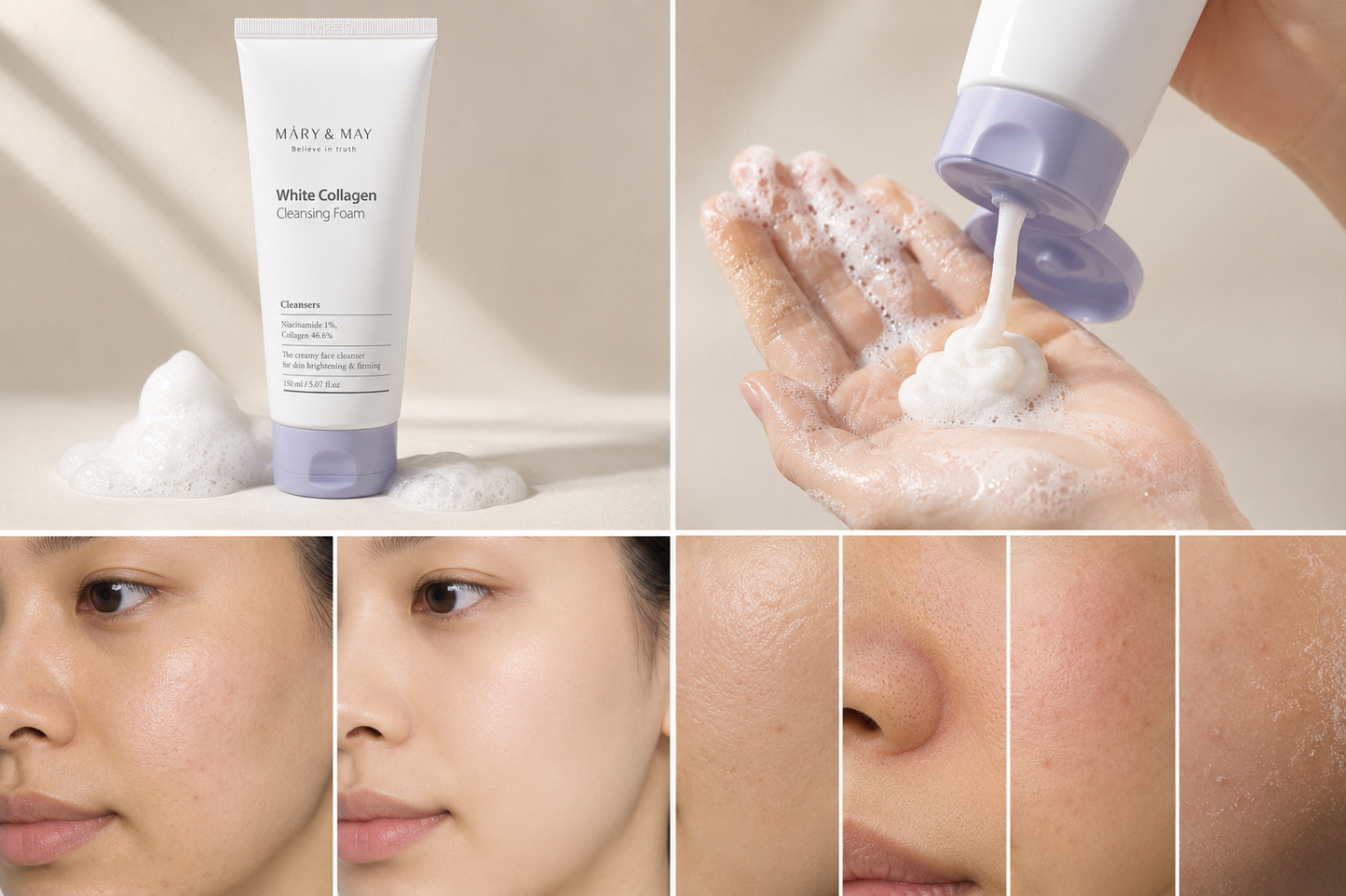 Mary&May - White Collagen Cleansing
Foam 150ml