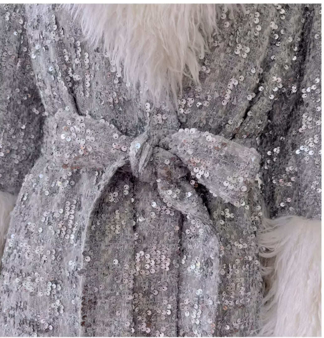 Aria Sequin Coat