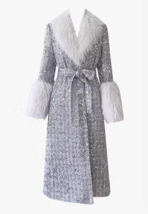 Aria Sequin Coat
