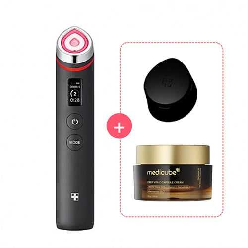 Medicube Booster Pro with Free Head Case +Deep Vita C Capsule Cream 55g Gift Set