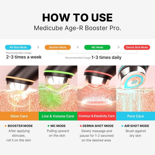 Medicube Booster Pro with Free Head Case +Deep Vita C Capsule Cream 55g Gift Set