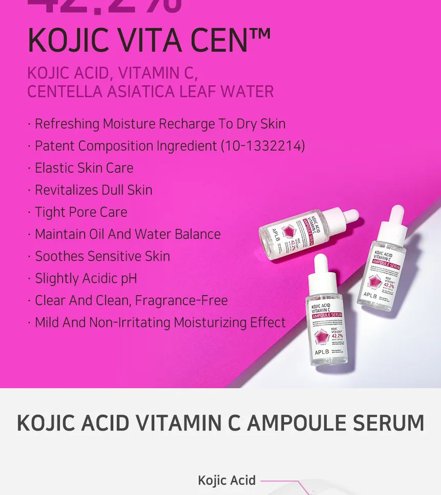 APLB Kojic Acid Vitamin C Ampoule Serum 40ml