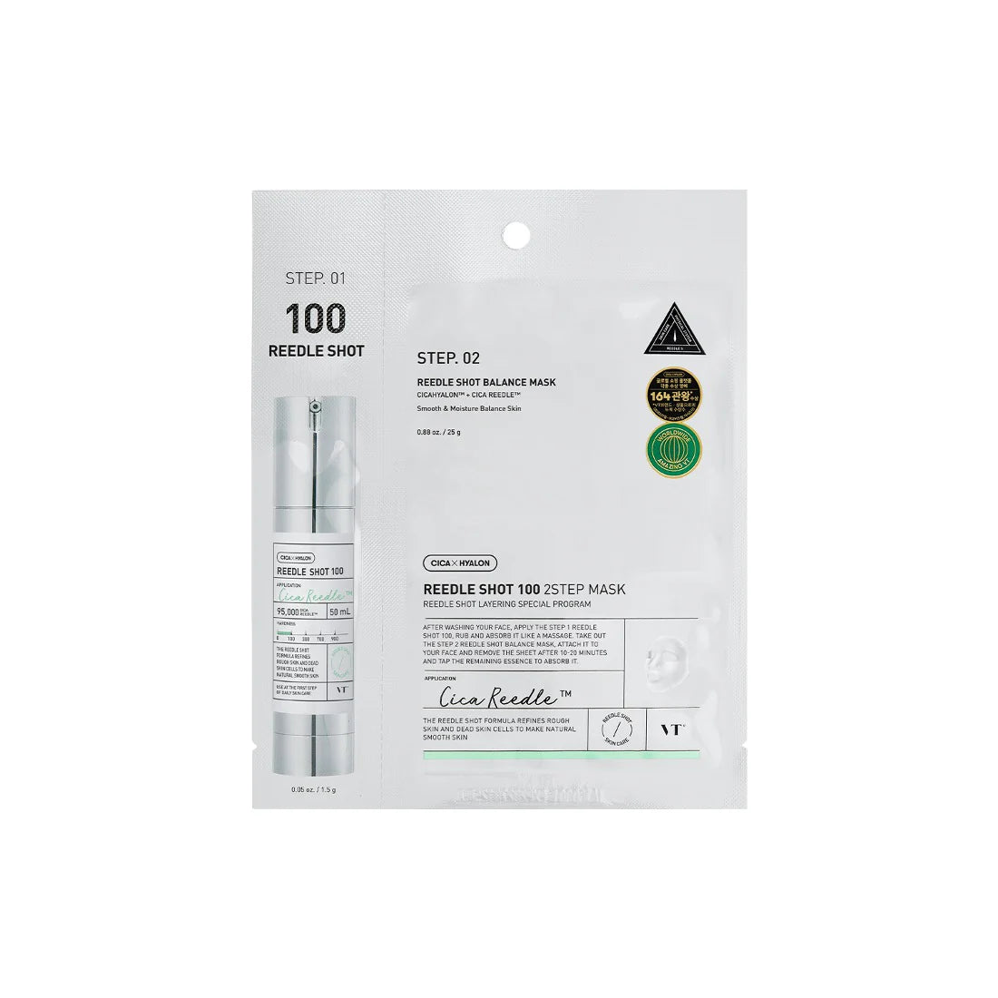 VT Cosmetics Reedle Shot 100 2-Step Mask (1ea)