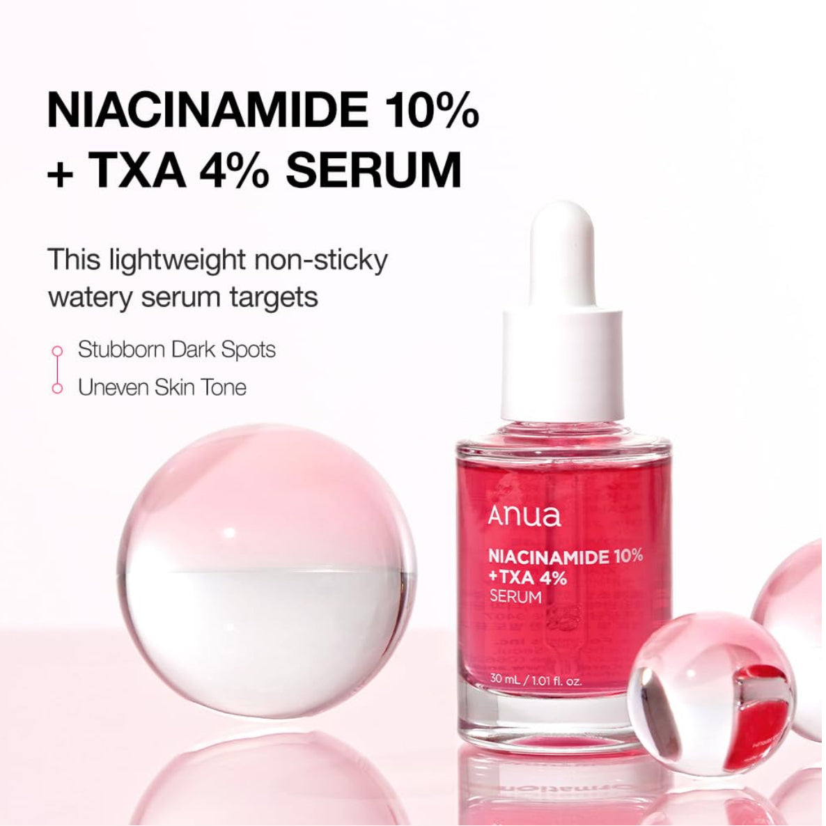 ANUA Niacinamide 10% + TXA 4% Dark Spot Correcting Serum 30ml
