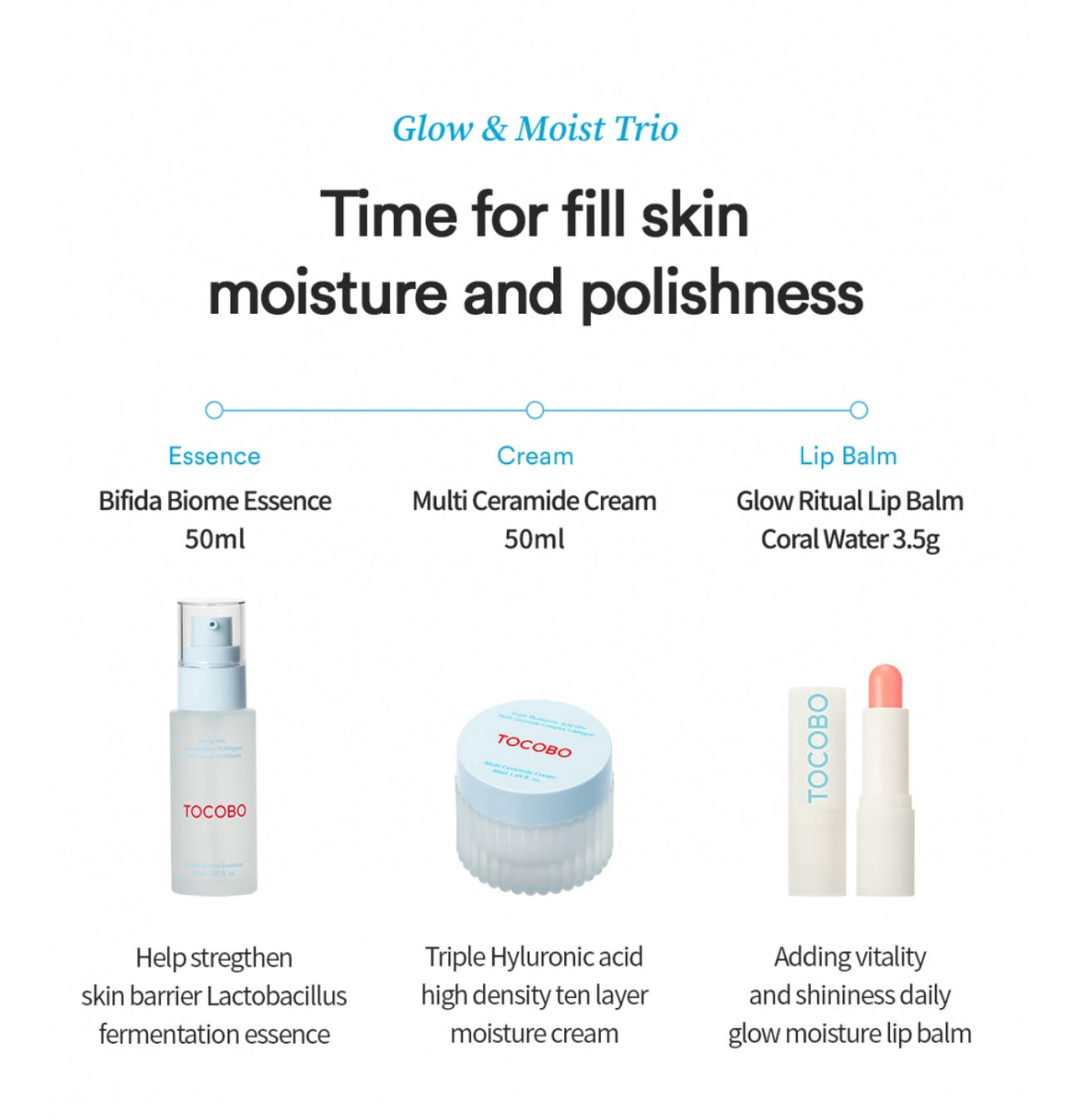 Tocobo Glow & Moist Trio